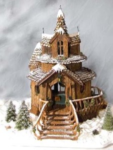 Seattle Washington Three tiered Christmas Custom Gingerbread fairy tale home
