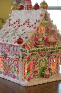 Christmas candy cane lighted houston texas custom house