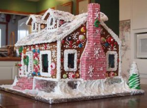 New Jersey Newark Santa fancy cottage pink chimney