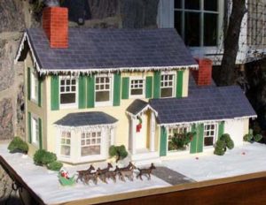 WashingtonDC Green shutters custom gingerbread home