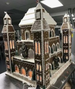 Massive Maryland Mansion Moat Custom Gingerbread Castle