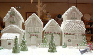 Colorado Aspin Denver white Frosted Christmas village