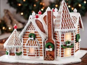 Delaware Red Granite Winter Titar Gingerbread Home