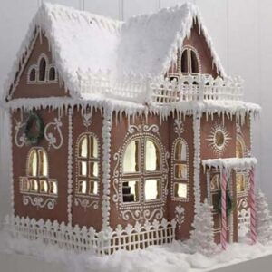 Georgia Marietta Glass Window Iced Covered Gingerbread Shack